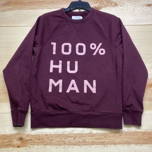 Everlane Sweater Womens XS Purple Crewneck Sweatshirt 100 Human Pullover Ladies - Picture 1 of 13